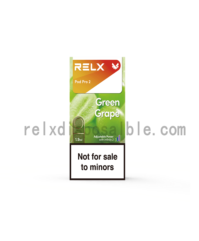 RELX Pod Pro 2 - Green Grape Relx Disposable RELX Pod Pro 2 - Green Grape Relx Disposable