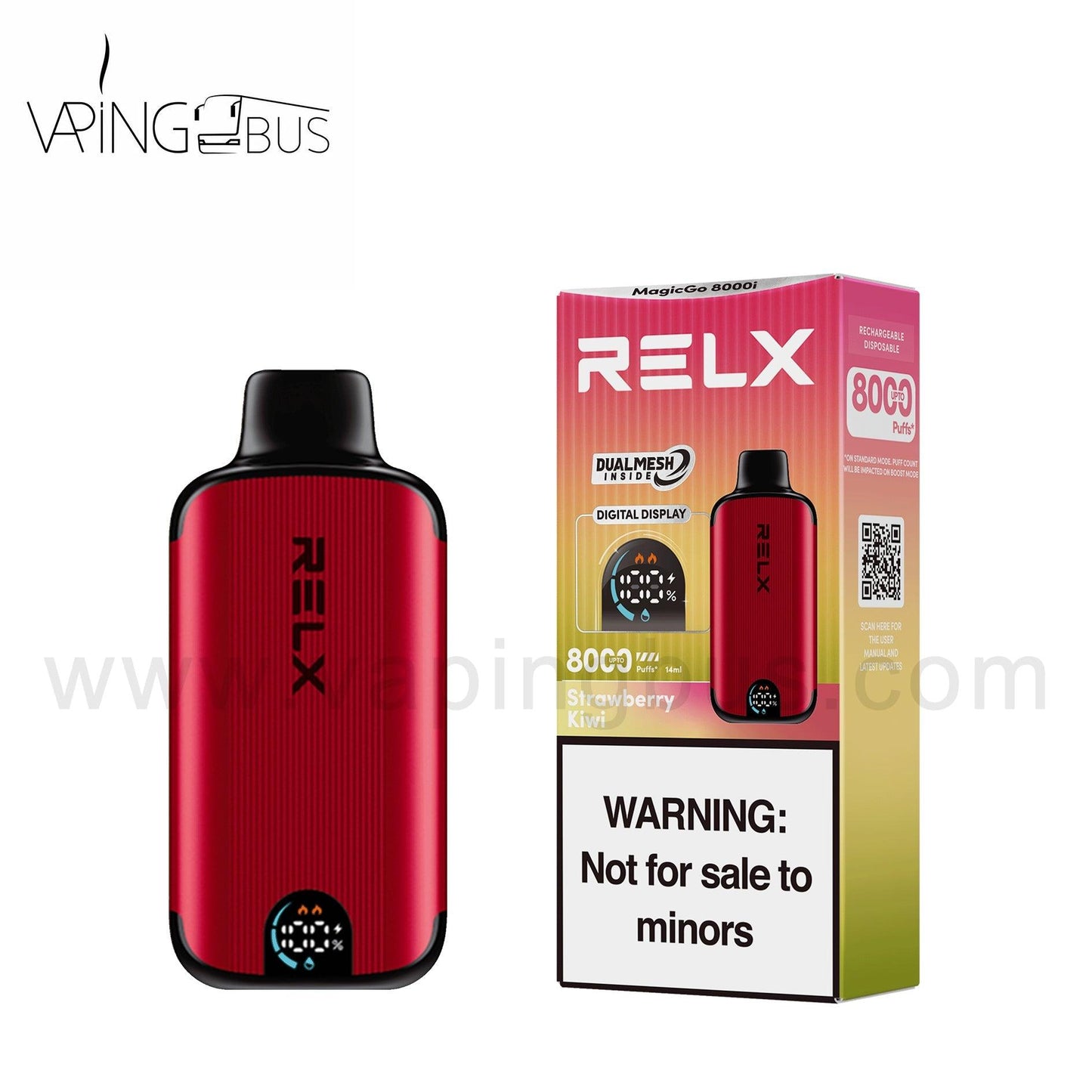 RELX MagicGo 8000i Disposable Vape 8000 Puffs-Strawberry Kiwi