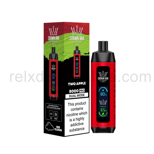 AL FAKHER CROWN BAR SHISHA-TWO APPLE Shisha